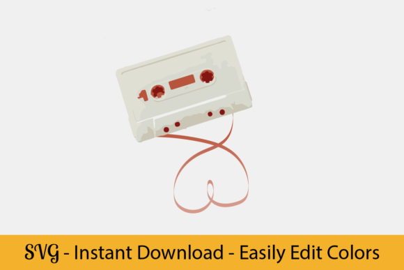 Download Retro Cassette Tape, Vintage Music, SVG - Cassette tape Collection