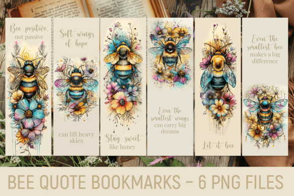 Download Bee Quote Bookmarks – Printable Set - Book Collection