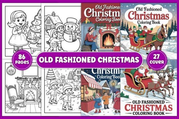 Download Old Fashioned Christmas Coloring Book - Book Collection