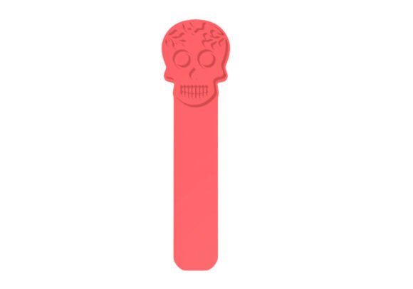 Download Sugar Skull 3D Printed Bookmark (for 3d Printing) - Book Collection