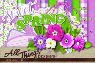 Download Sweet Spring Digital Scrapbook Kit - Book Collection